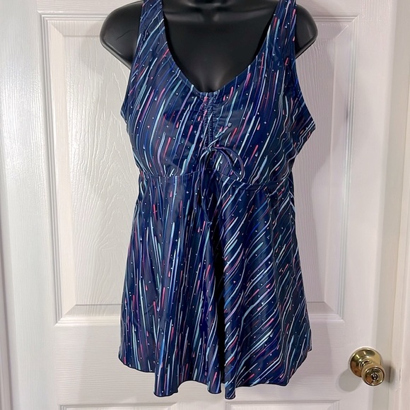 Daci Other - Daci blue two piece swim suit, size 16W, NWT.